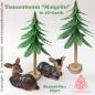 Preview: 507 Klöppelbrief Tannenbaum “Maigrün" in 3D-Optik